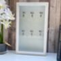 White Wooden Key Box Numbered Wall Hanging Key Holder, thumbnail 3 of 9