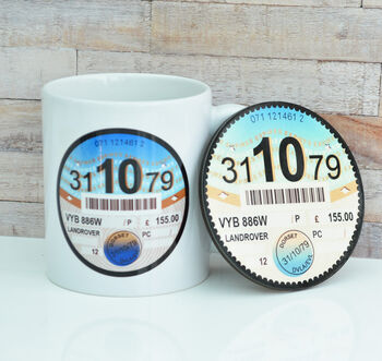 Personalised Tax Disc Coaster, 4 of 5
