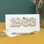 Personalised 1963 60th Anniversary Year Card, thumbnail 1 of 10