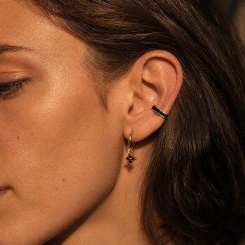 Black Baguette Ear Cuff, 6 of 7