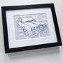 Personalised Favourite Car Embroidered Artwork, thumbnail 6 of 7