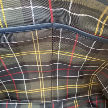 Navy Blue Genuine Leather Holdall, Travel Bag, Gym Bag, 5 of 6