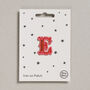 Letter E Alphabet Iron On Patch, thumbnail 1 of 4
