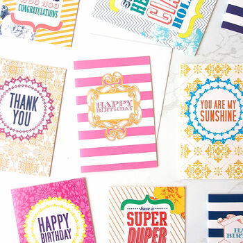 Pack Of 12 Assorted Greeting Cards By Dimitria Jordan