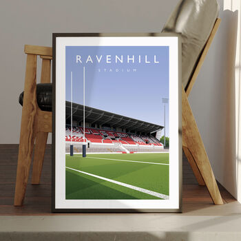 Ravenhill Stadium Ulster Rugby Poster, 3 of 7