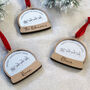Personalised Snow Globe Style Christmas Bauble, thumbnail 4 of 5