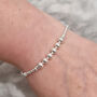 60th Birthday Bracelet Sterling Silver, Beatrice, thumbnail 2 of 7