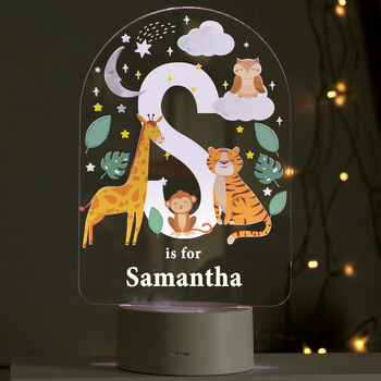 Gifts For Children Cute Baby Animals Alphabet Light, 8 of 8