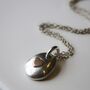 Silver Pebble Ashes Necklace, thumbnail 2 of 10