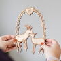 Personalised Stag And Doe Wooden Wedding Cake Topper, thumbnail 7 of 7