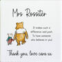 Personalised Bear Thank You Teacher Coaster Gift, thumbnail 2 of 4