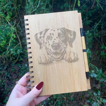 Personalised Dalmatian Dog Engraved Notebook, 3 of 6