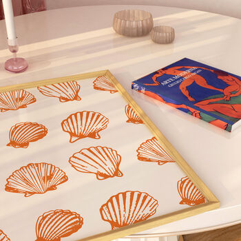 Seashells Orange Print, 4 of 4