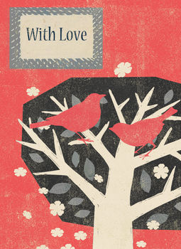 With Love Retro Greetings Card, 2 of 2