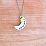 Personalised Love You To The Moon Necklace, thumbnail 2 of 3