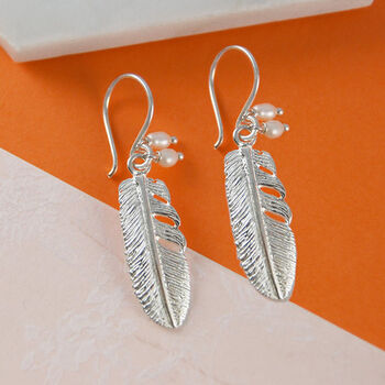 Sterling Silver Feather Necklace, 4 of 6