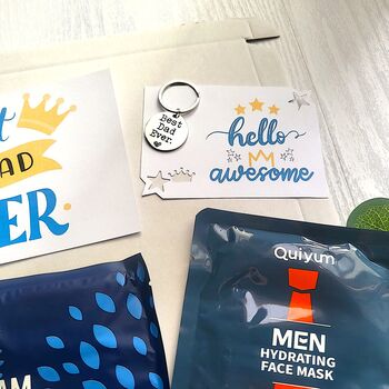 Best Dad Ever Spa Pamper Hamper – Father’s Day Gift Box, 3 of 11