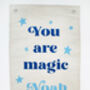 Personalised Fabric Name Banner Flag, thumbnail 4 of 5