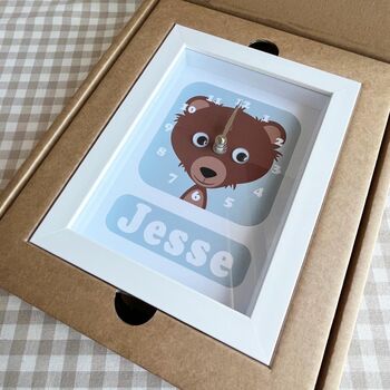 Personalised Childrens Bear Clock, 2 of 10