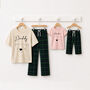 Personalised Father's Day Daddy And Daughter Matching Pyjamas Bear, thumbnail 2 of 2