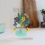 Printed Personalised Printed Acrylic Flower Card, thumbnail 7 of 12