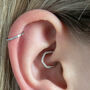 Hex Crystal Daith Ring In Titanium, thumbnail 1 of 5