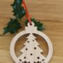 Wooden Christmas Bauble Decorations Can Be Personalised, thumbnail 3 of 7