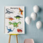 Dinosaurs Print For Nursery Or Playroom, thumbnail 3 of 4