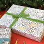 Colouring In Christmas Animals Wrapping Paper, thumbnail 10 of 12