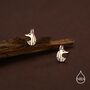 Sterling Silver Anubis Jackal Stud Earrings, thumbnail 2 of 12