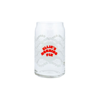 Personalised Morning Fix Printed Can Glass, 2 of 6