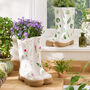 Personalised Patterned Welly Planters Gift Set, thumbnail 1 of 9