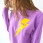 Mama Lightning Bolt Sweatshirt, thumbnail 3 of 4