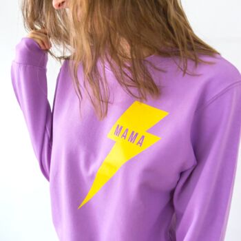 Mama Lightning Bolt Sweatshirt, 3 of 4