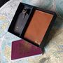 Personalised Foiled Leather Travel Gift Set, thumbnail 1 of 12
