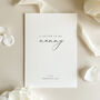 Luxury 'Letter To My Nanny On My Wedding Day' Card, Elegant Calligraphy Design, thumbnail 8 of 11