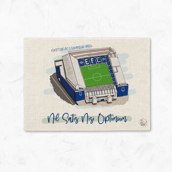 Personalised Everton Fc Placemat, Football Gift, 5 of 5