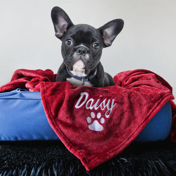 Personalised Red Pet Blanket, 3 of 5