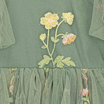 Enchanted Angel Fairy Flower Girl Dress Fern, 6 of 12