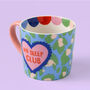 No Sleep Club Green Leopard Print Mug, thumbnail 2 of 2