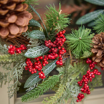 Luxury Berry Bushel Christmas Wreath, 3 of 6