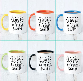 Love At First Swipe Online Dating Mug, 9 of 9