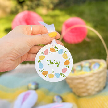 Personalised Easter Egg Wreath Decoration, 4 of 10