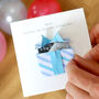Personalised Birthday Origami Hidden Photo Card For Dad, thumbnail 2 of 4