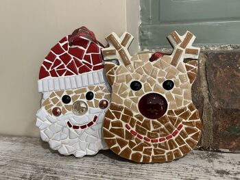 Child’s Rudolf Mosaic Craft Kit For Christmas, 3 of 4