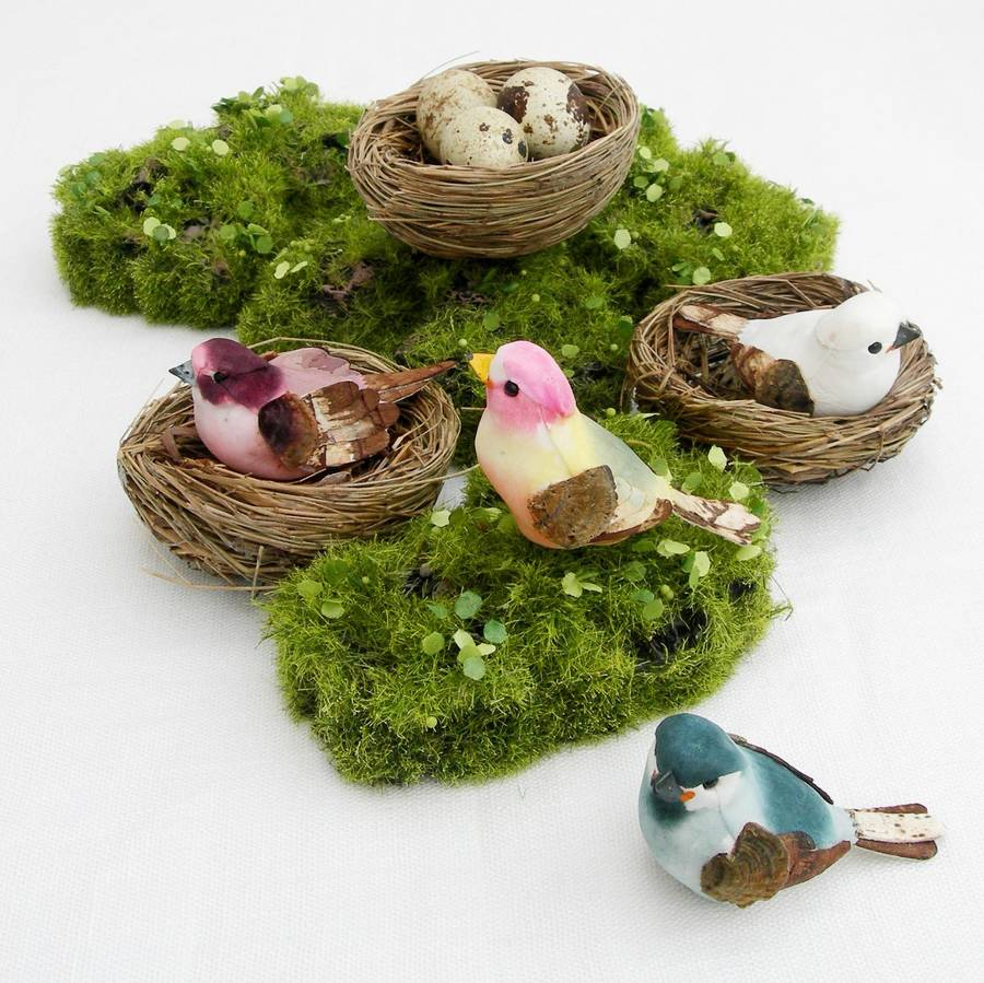 bird table decoration available in four colourways by just add a dress