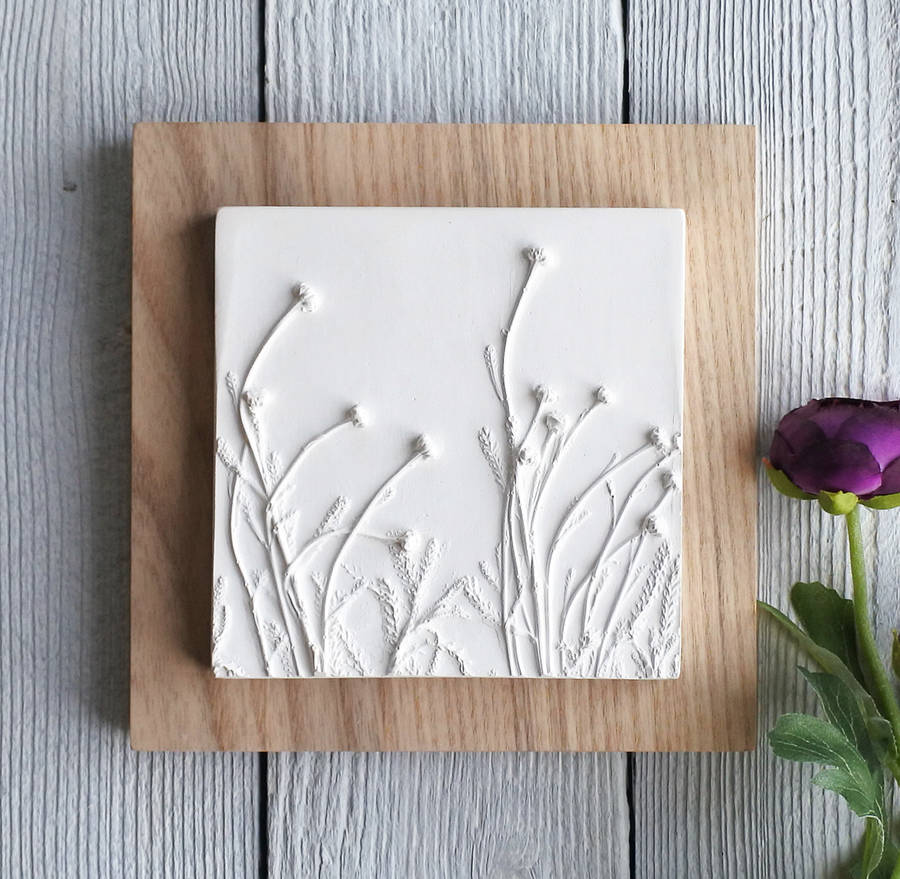 cotton lavender plaster cast tiles by fiona gray designs ...