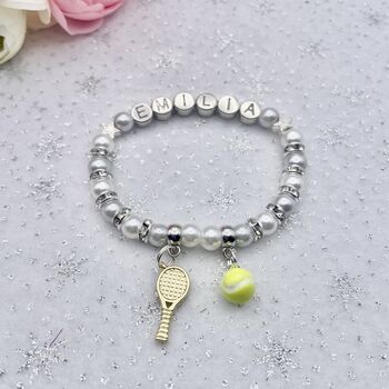 Personalised Tennis Charm Bracelet, 8 of 8