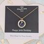 30th Birthday Mixed Metal Necklace With Birthstone, thumbnail 1 of 10