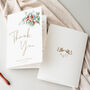 Wedding Thank You Card With Christmas Design, thumbnail 1 of 6